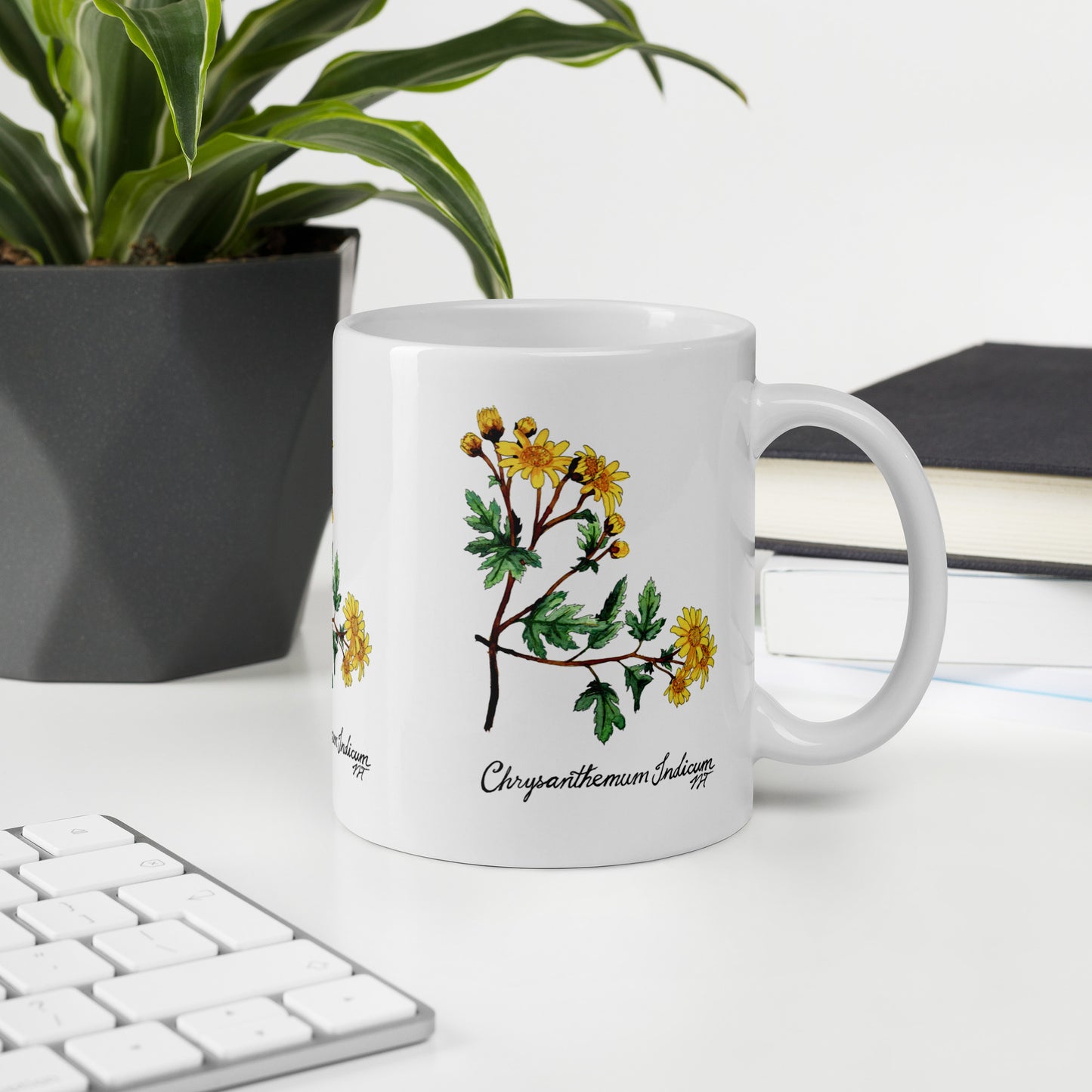 Chrysanthemum Artwork Mug