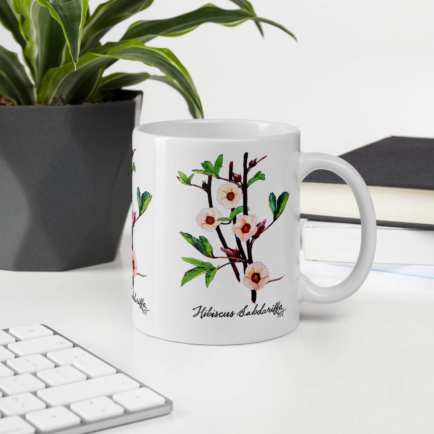 Hibiscus Artwork Mug