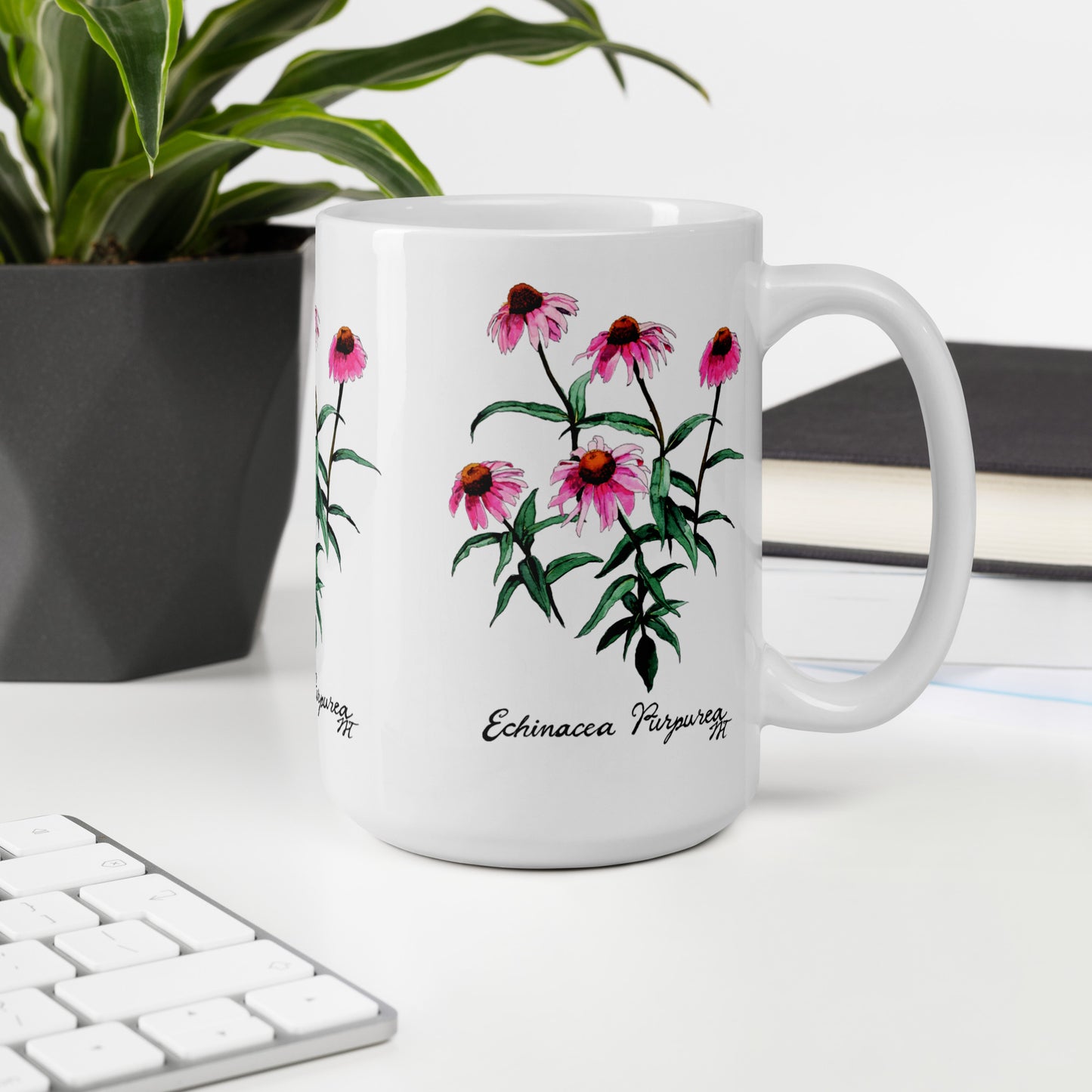 Echinacea Artwork Mug