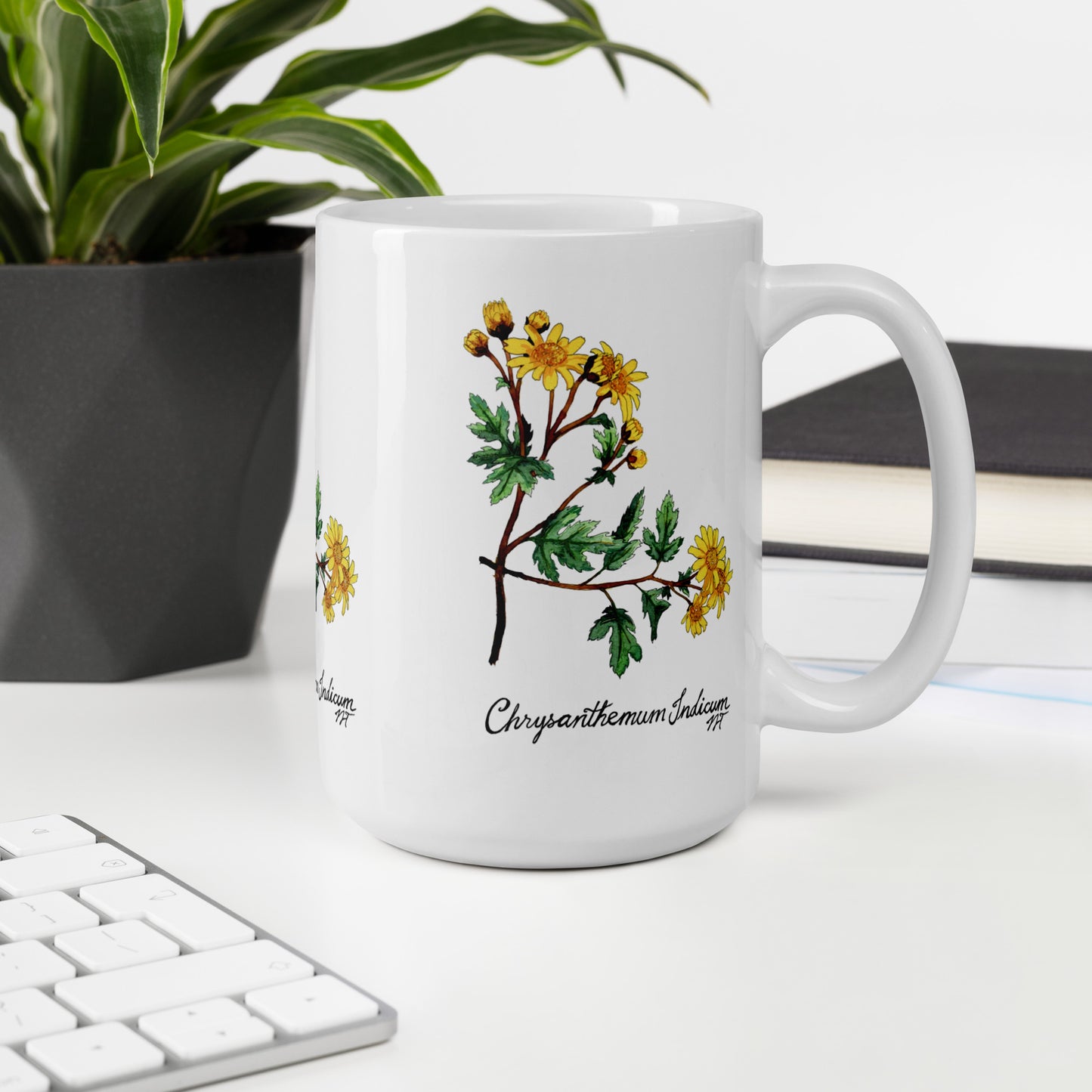 Chrysanthemum Artwork Mug