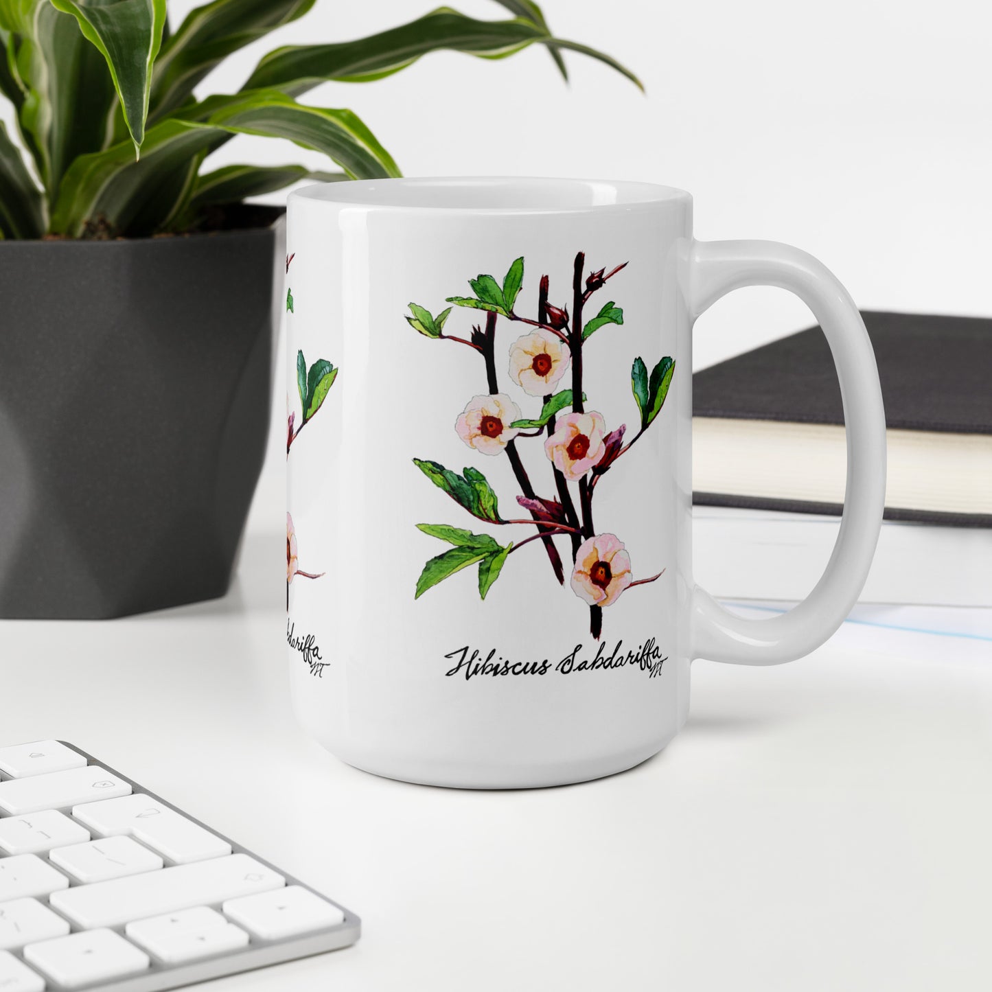 Hibiscus Artwork Mug