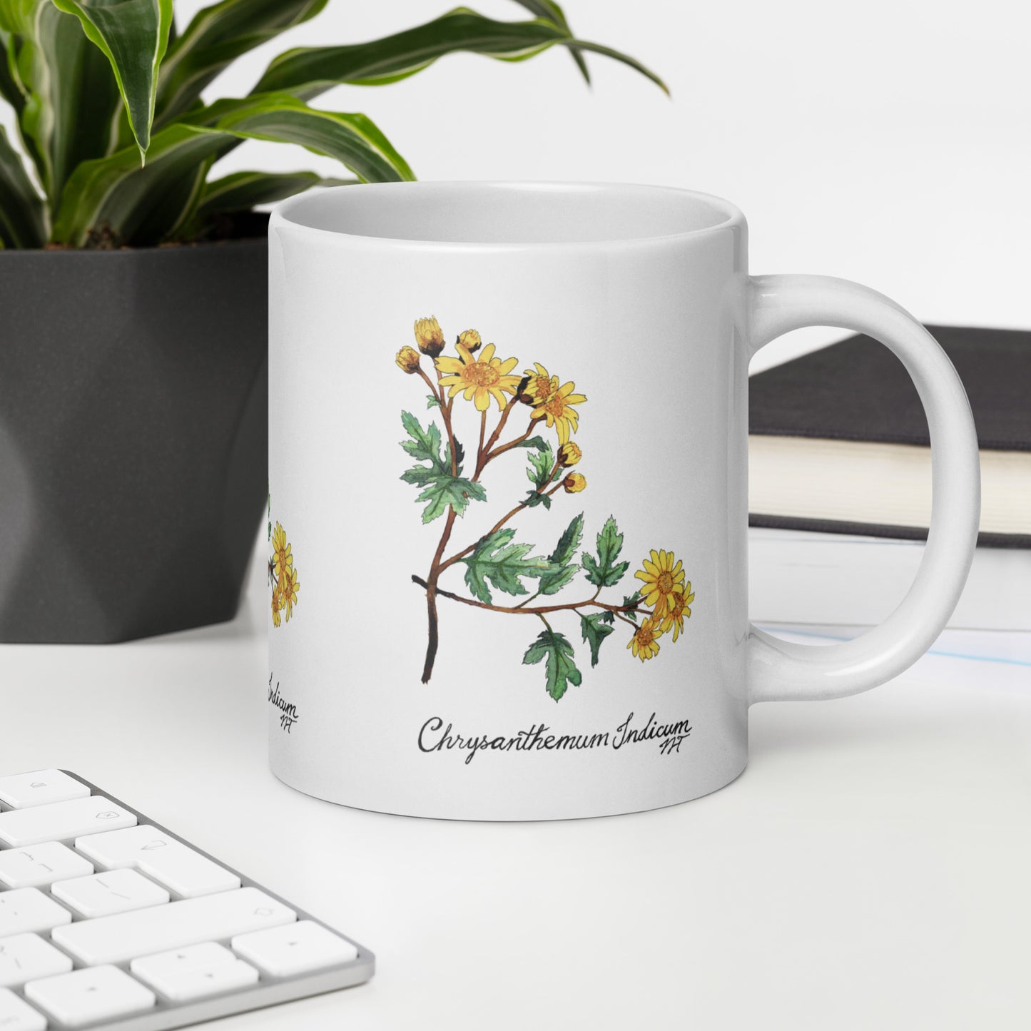 Chrysanthemum Artwork Mug