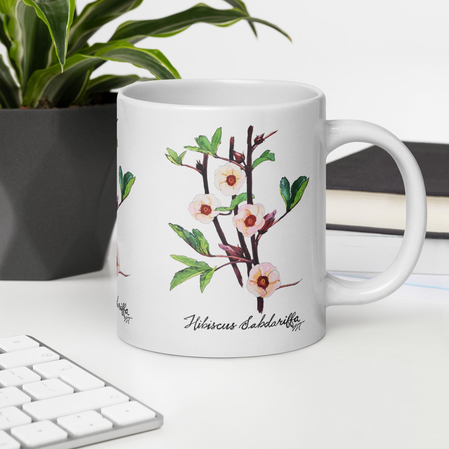 Hibiscus Artwork Mug